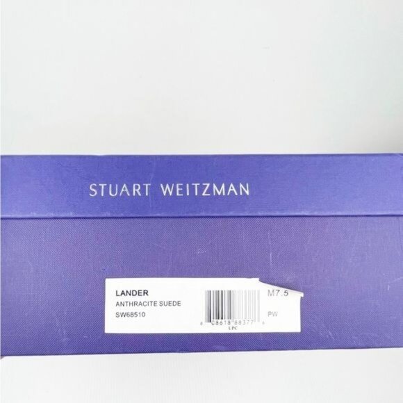 Stuart Weitzman lander otk anthracite suede wedge boots SW68376  size 7.5 - Picture 8 of 9